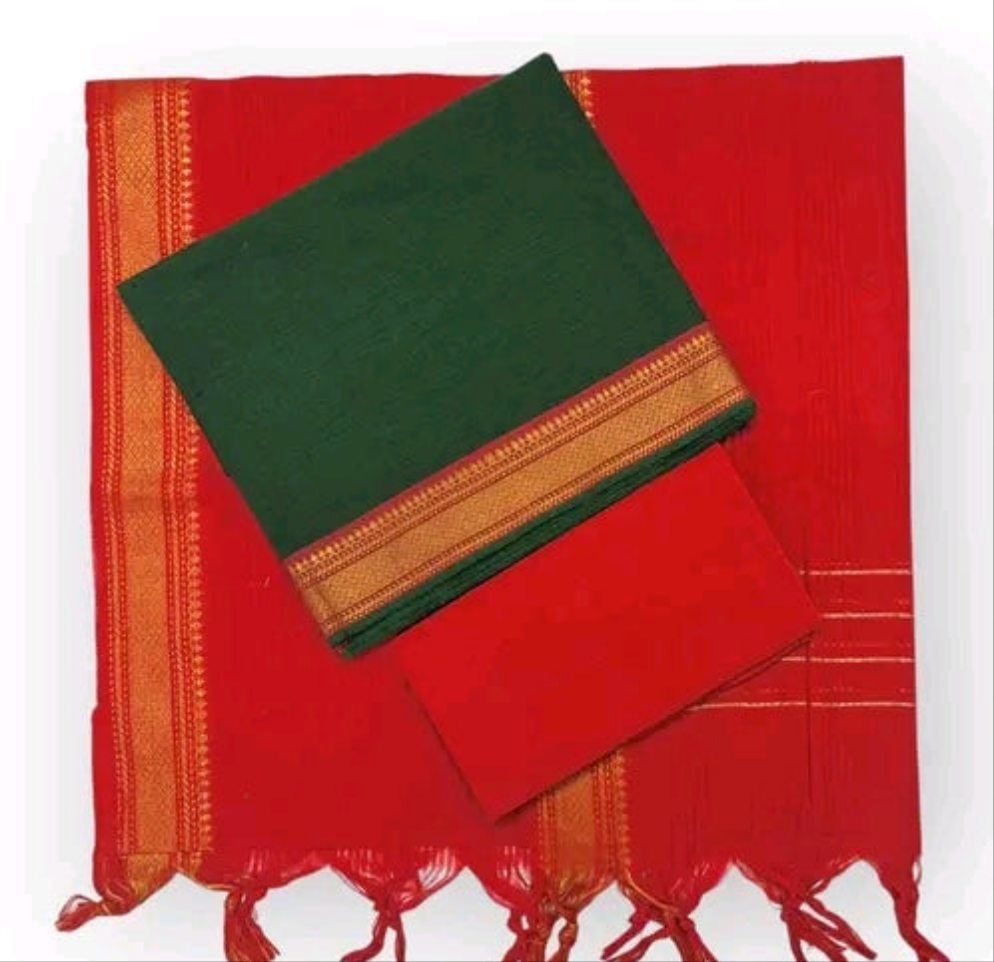 Mangalagiri Cotton unstitched salwar material