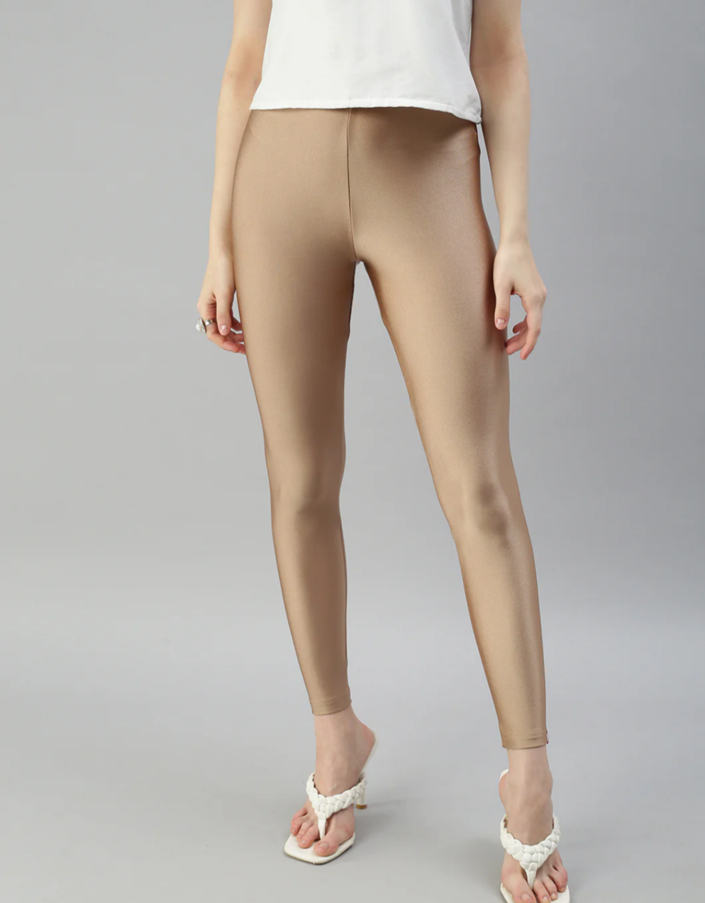 Shimmer Leggings - Antique Gold