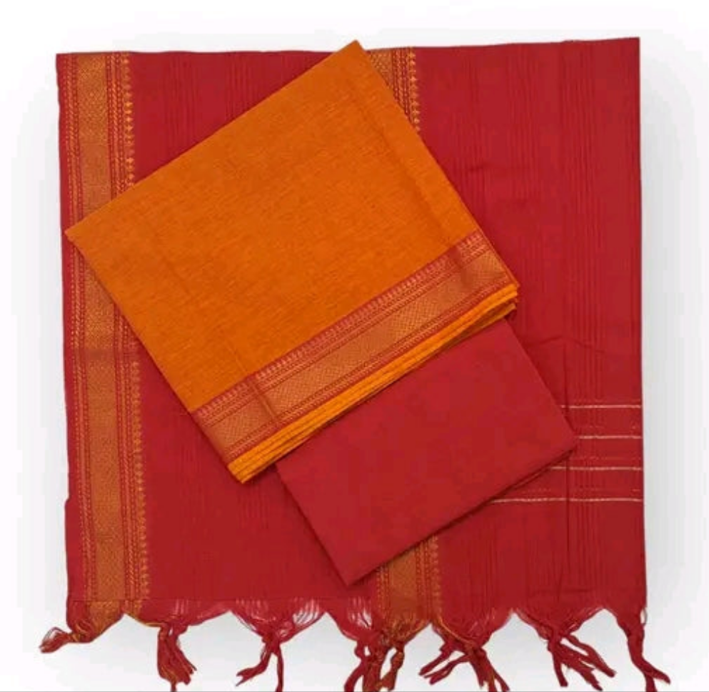 Mangalagiri cotton unstitched salwar material