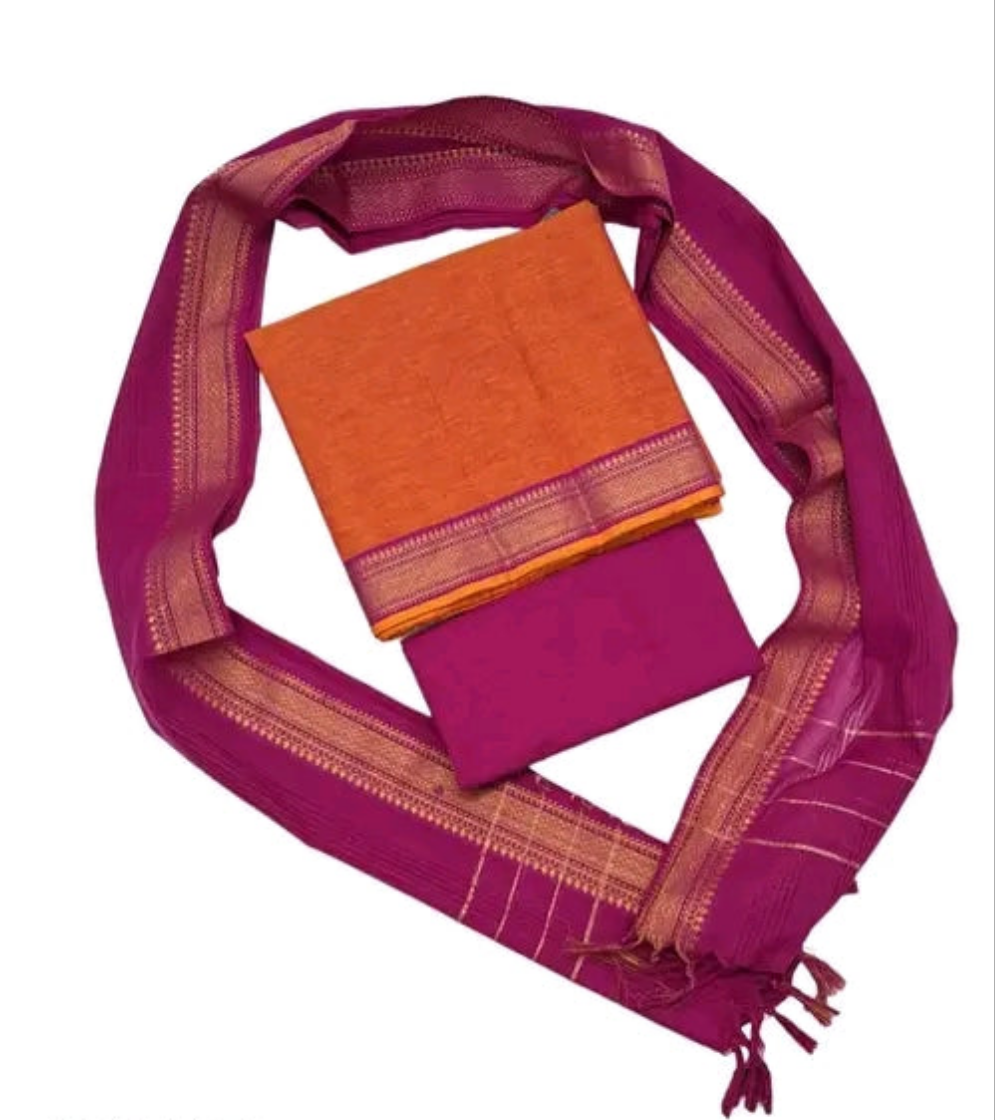 Mangalagiri cotton unstitched salwar material
