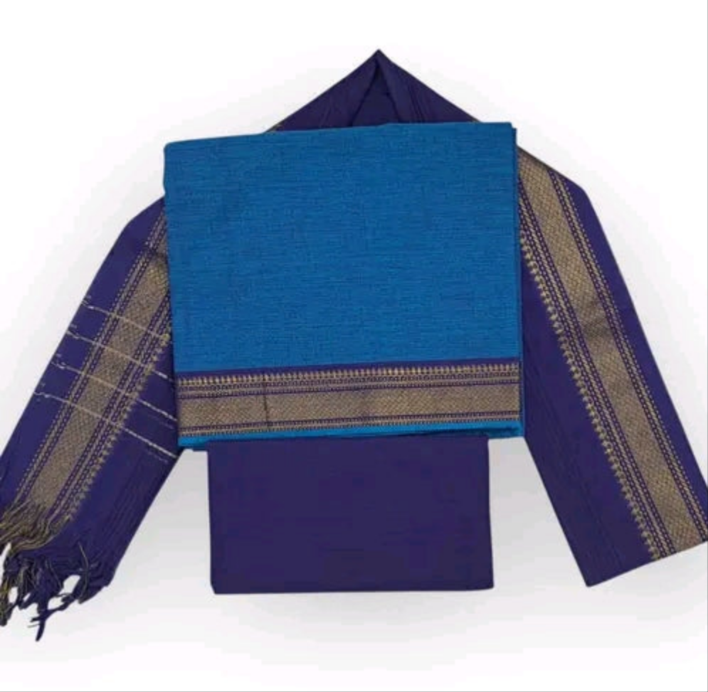 Mangalagiri cotton unstitched salwar material