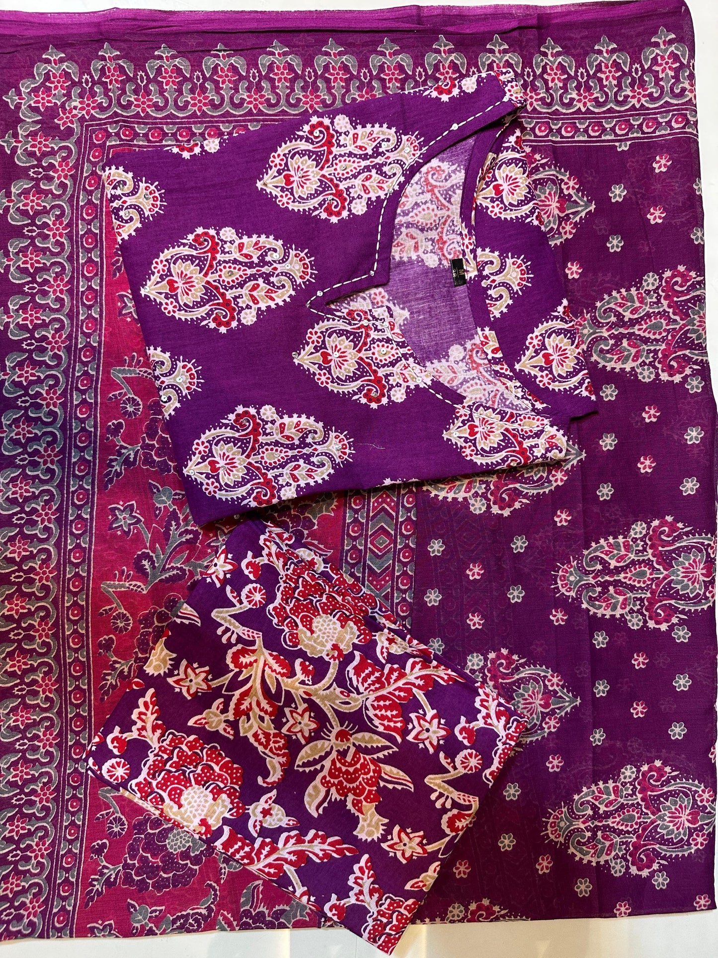 AJRAK PRINT COTTON SUITS