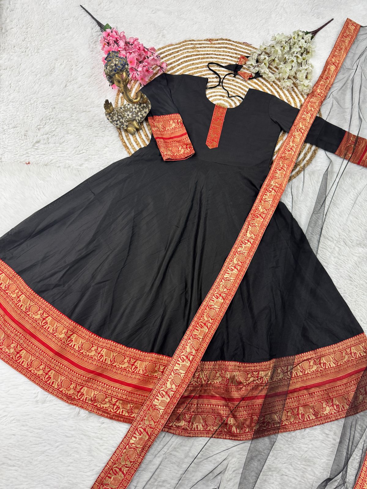 Silk Kurthi With Duppatta