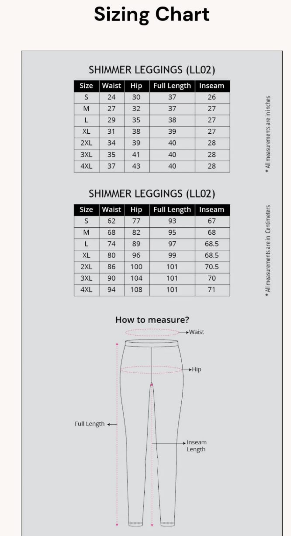 Shimmer Leggings - Coral Pink