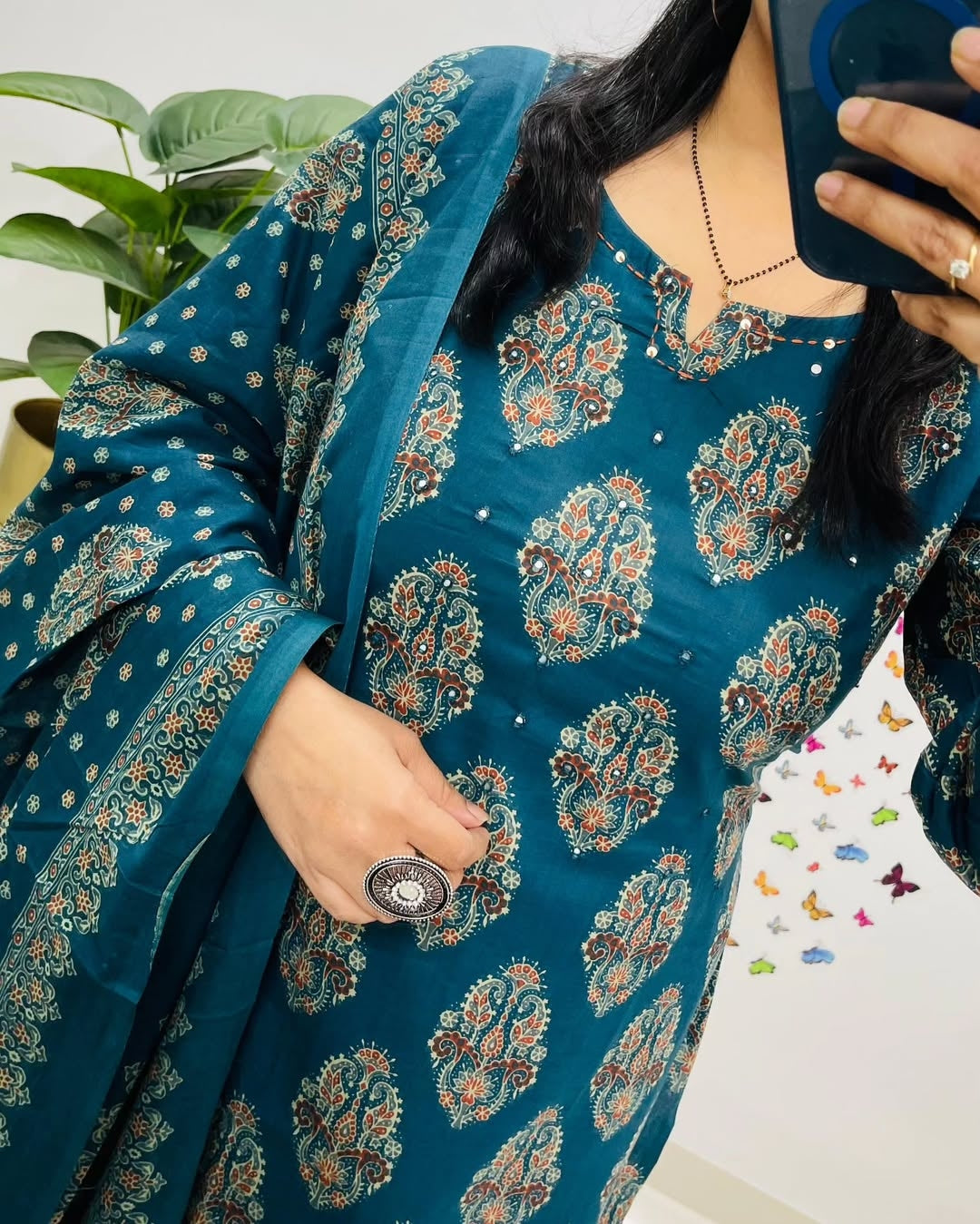 AJRAK PRINT COTTON SUITS