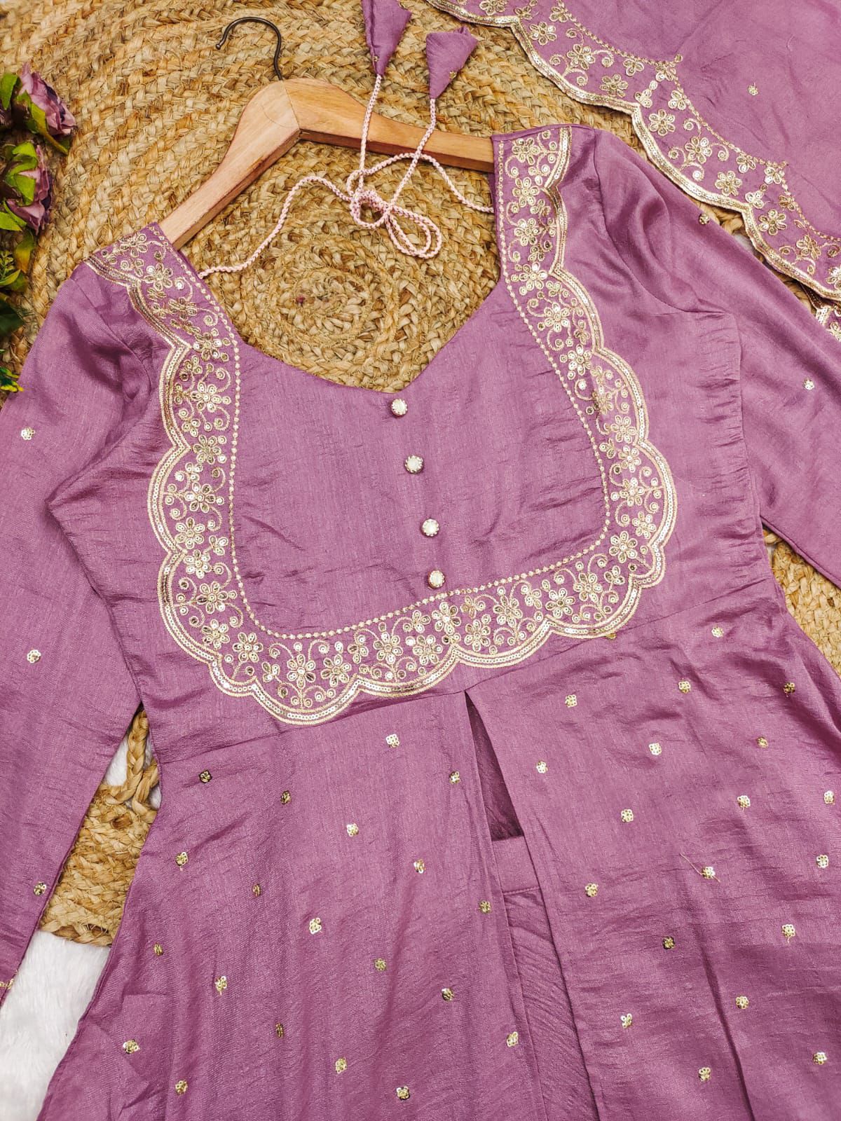 Stunning Cape Top, Skirt With Duppatta set