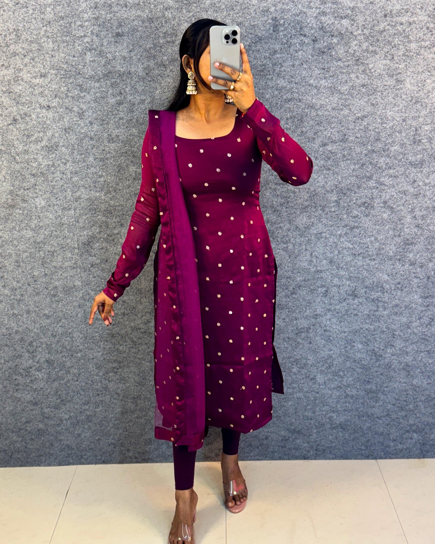 Silk kurthi Duppatta set