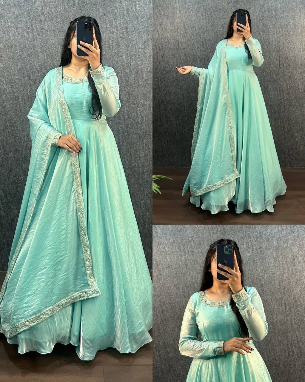 EMBROIDERY ETHNIC WEAR GOWN