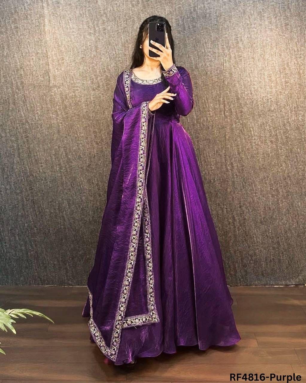 EMBROIDERY ETHNIC WEAR GOWN