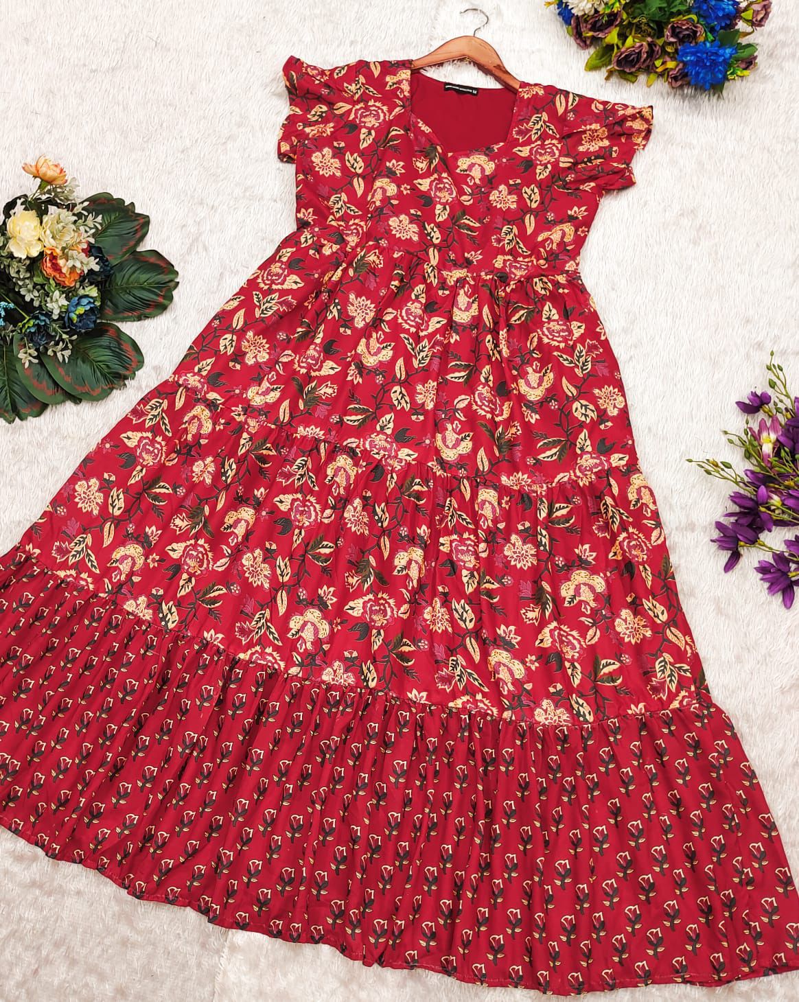 PEACOCK- Cotton Maxi