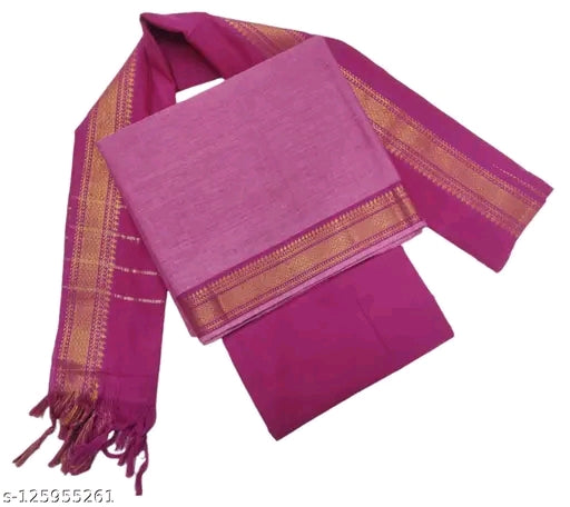 Mangalagiri Cotton unstitched salwar material