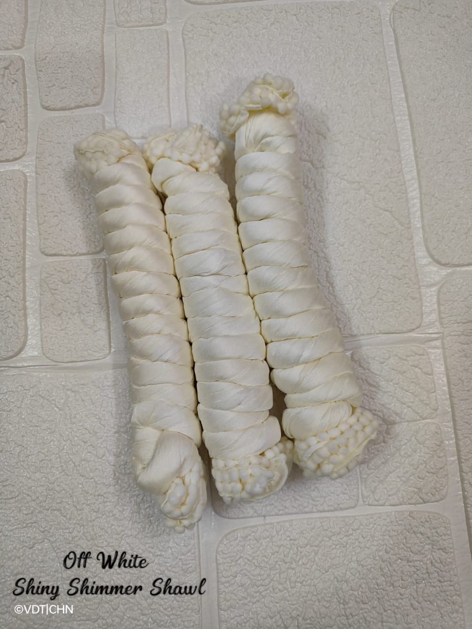 Shimmer Dupatta - Off White -BT032