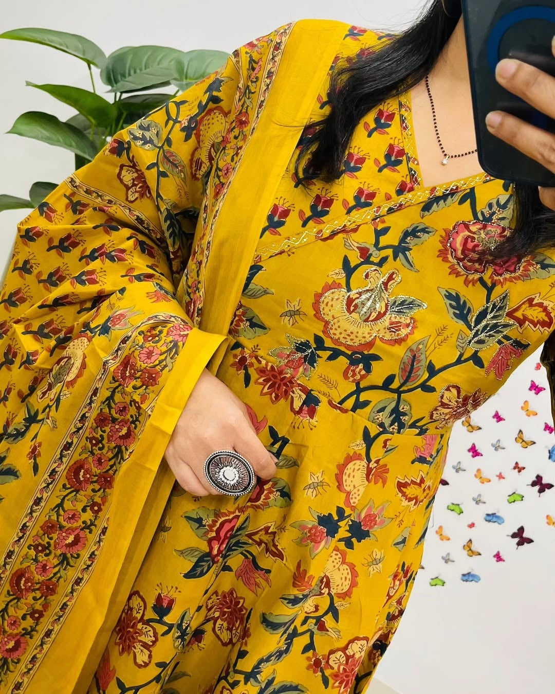 Premium Jaipuri Ajrak 3 pc kurthi sets