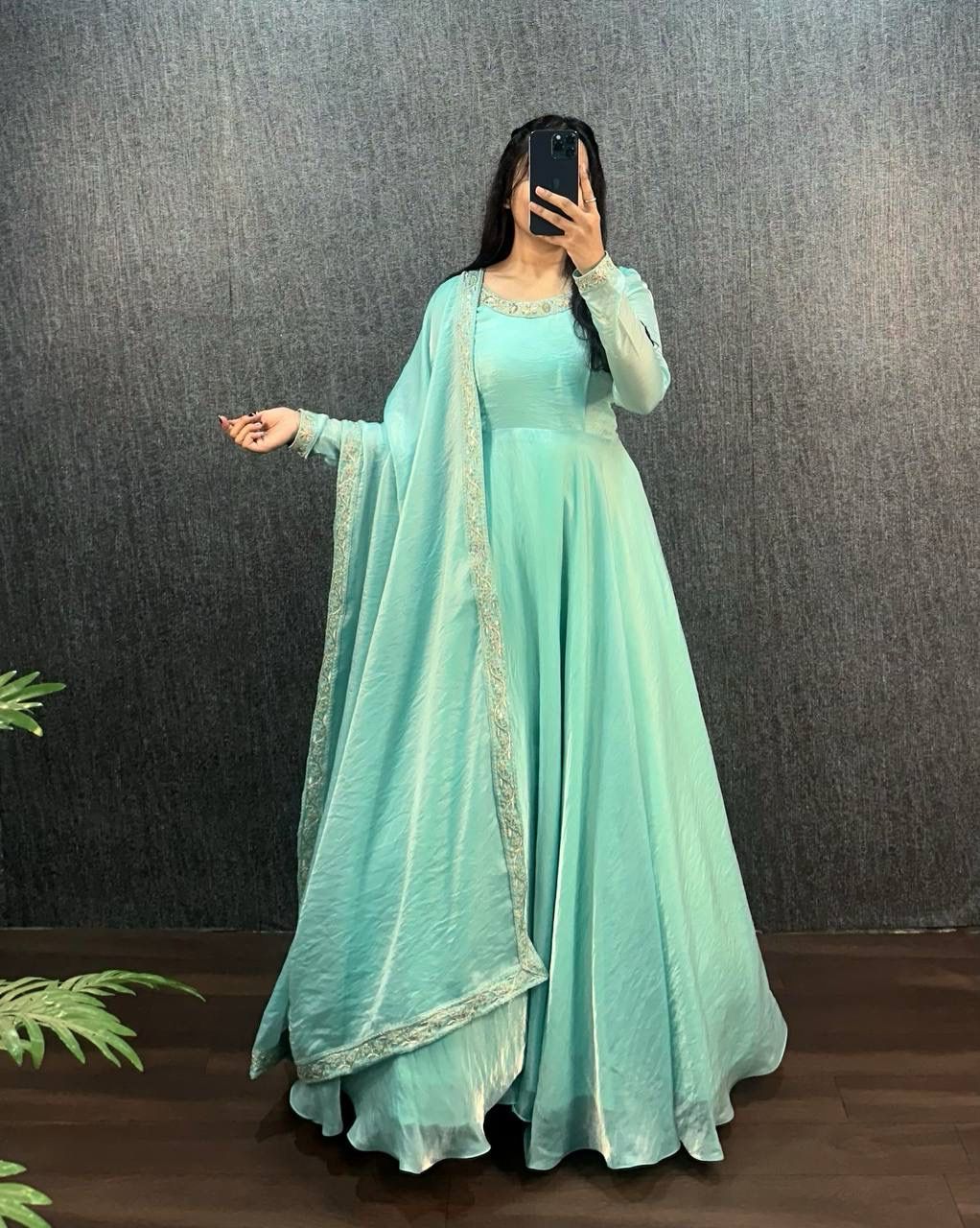 EMBROIDERY ETHNIC WEAR GOWN
