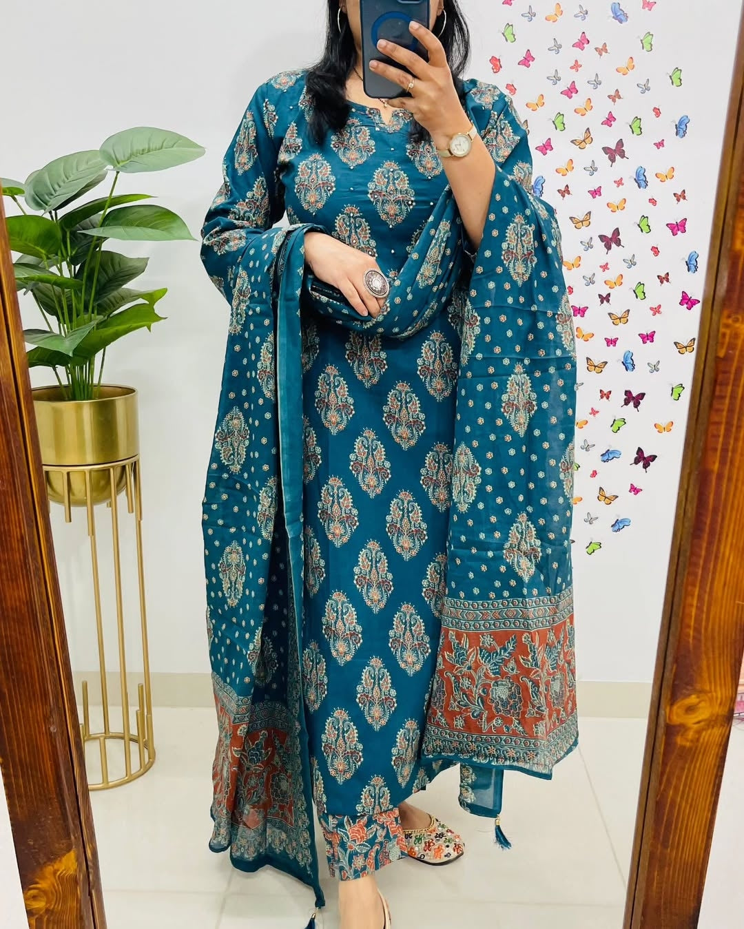 AJRAK PRINT COTTON SUITS