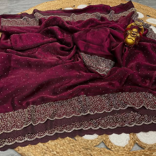 Space silk designer saree