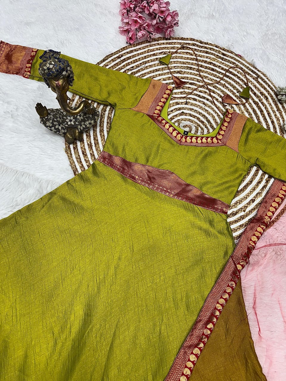 Silk Kurthi With Duppatta