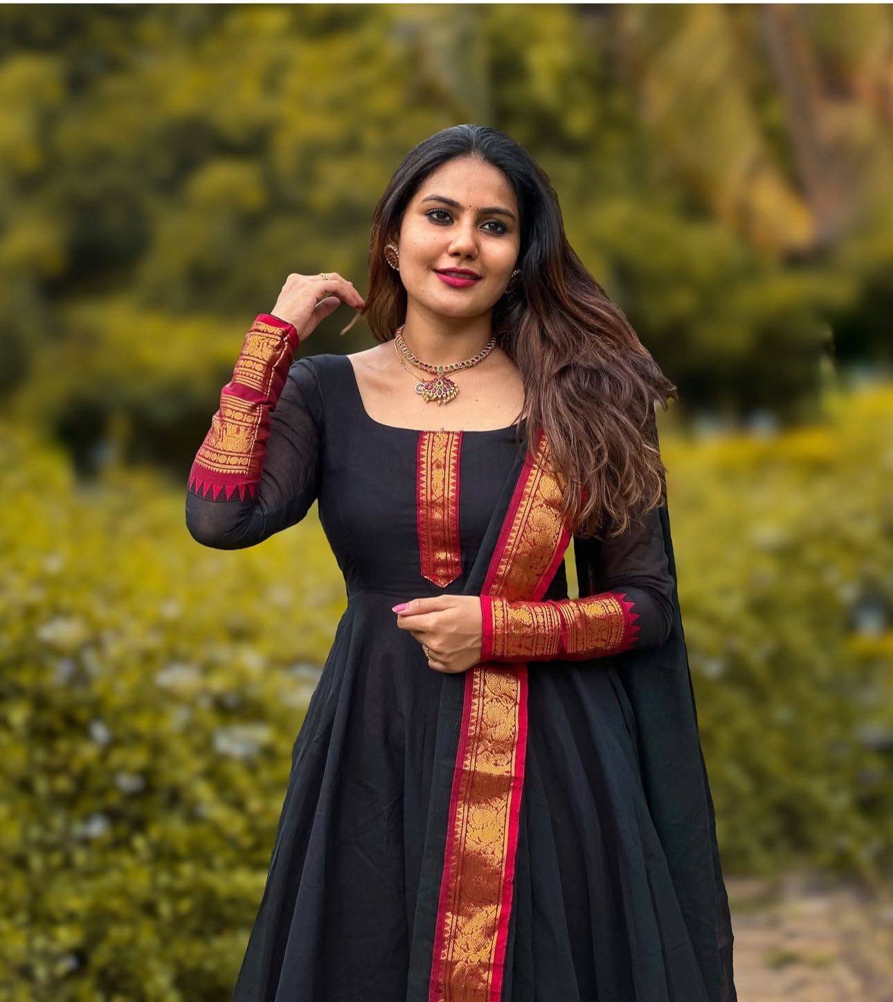 Silk Kurthi With Duppatta