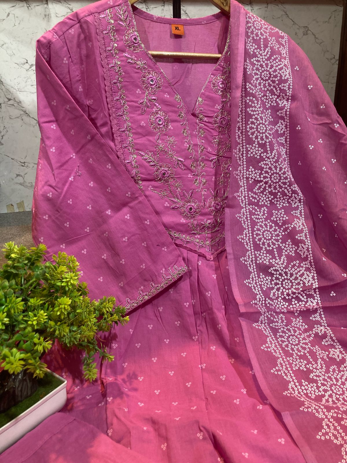 Jaipuri Cotton Kurthi Pant Suit sets BTJC002
