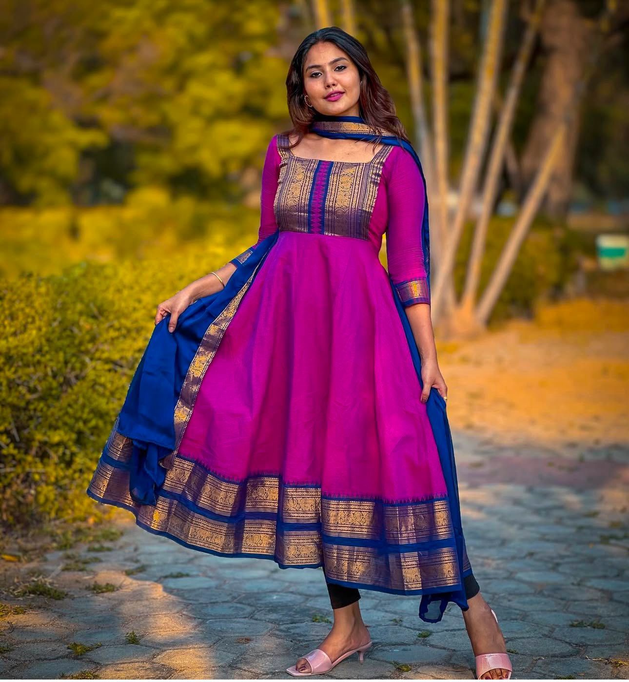 Silk Kurthi With Duppatta