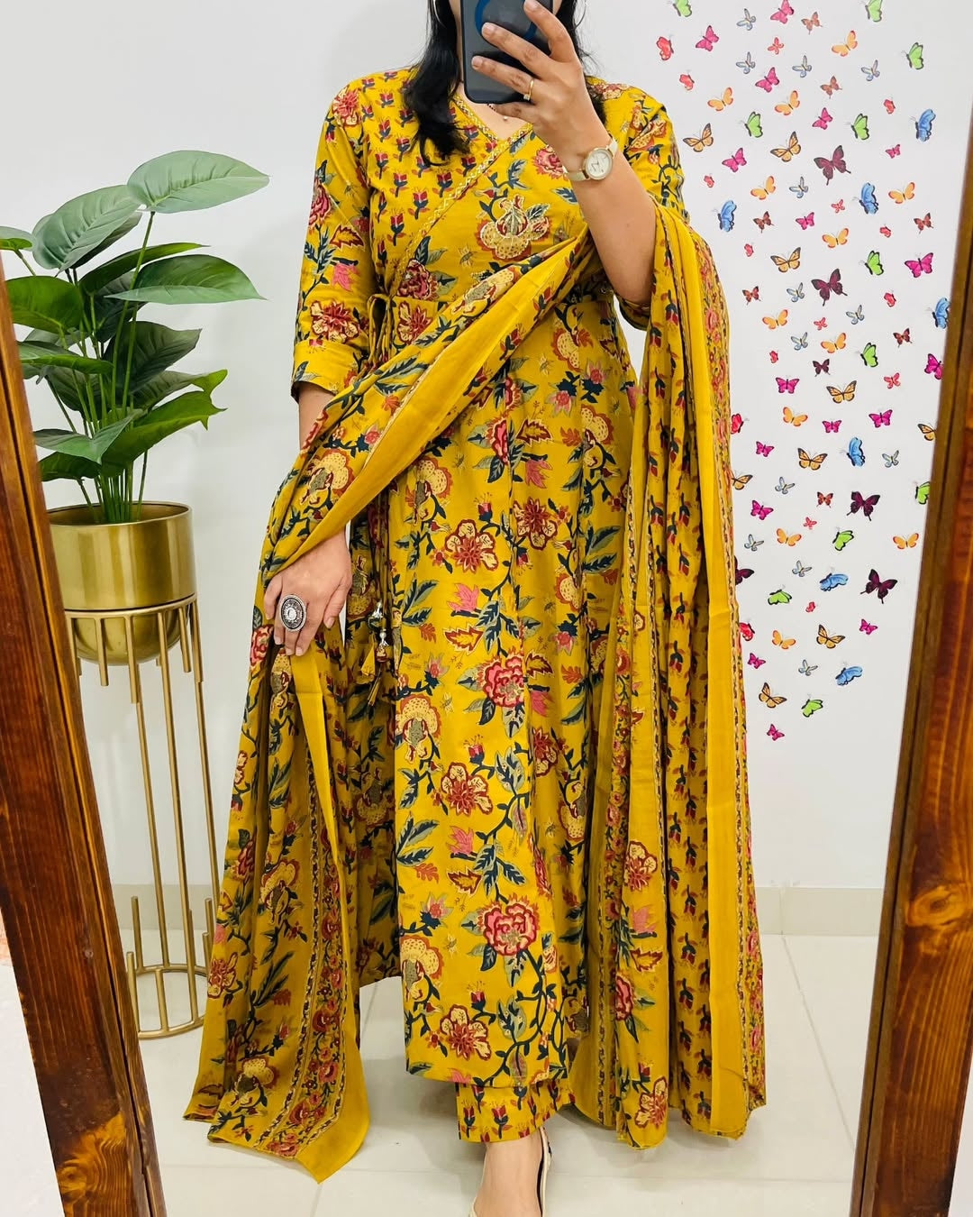 Premium Jaipuri Ajrak 3 pc kurthi sets