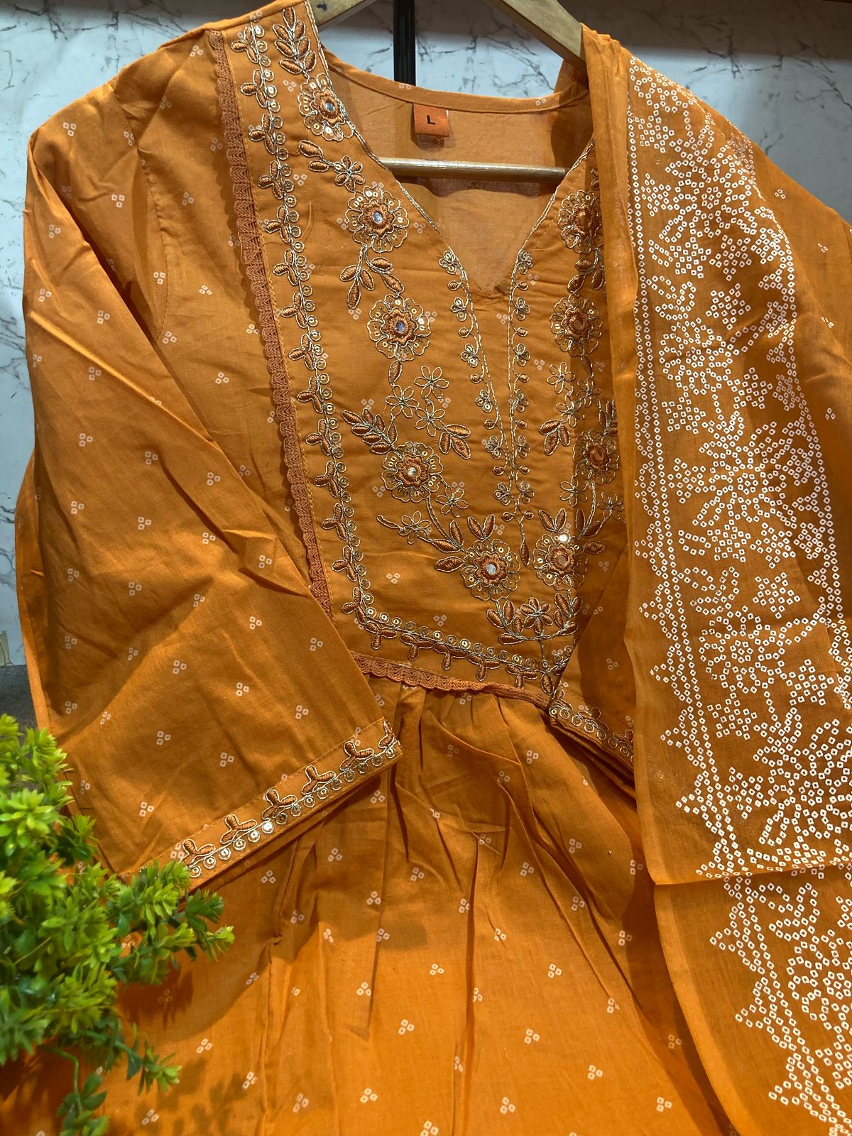Jaipuri cotton Kurthi pant suit sets BTJC003