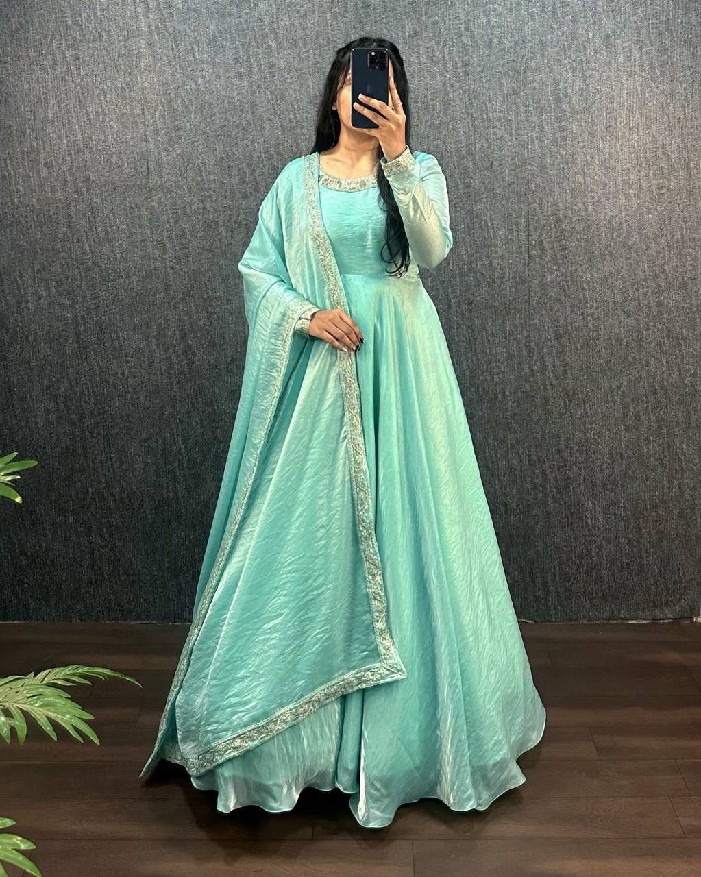 EMBROIDERY ETHNIC WEAR GOWN