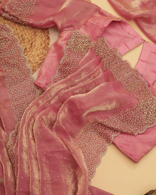 Space silk designer saree