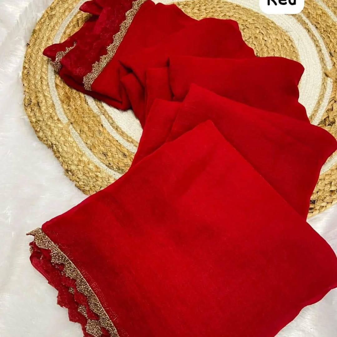 Chiffon Dual tone Saree