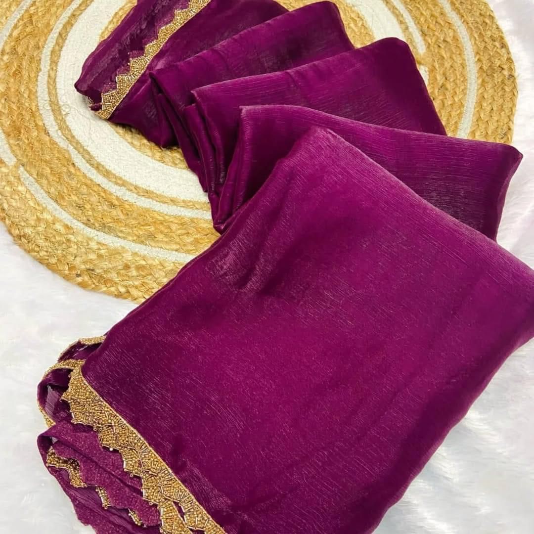 Chiffon Dual tone Saree