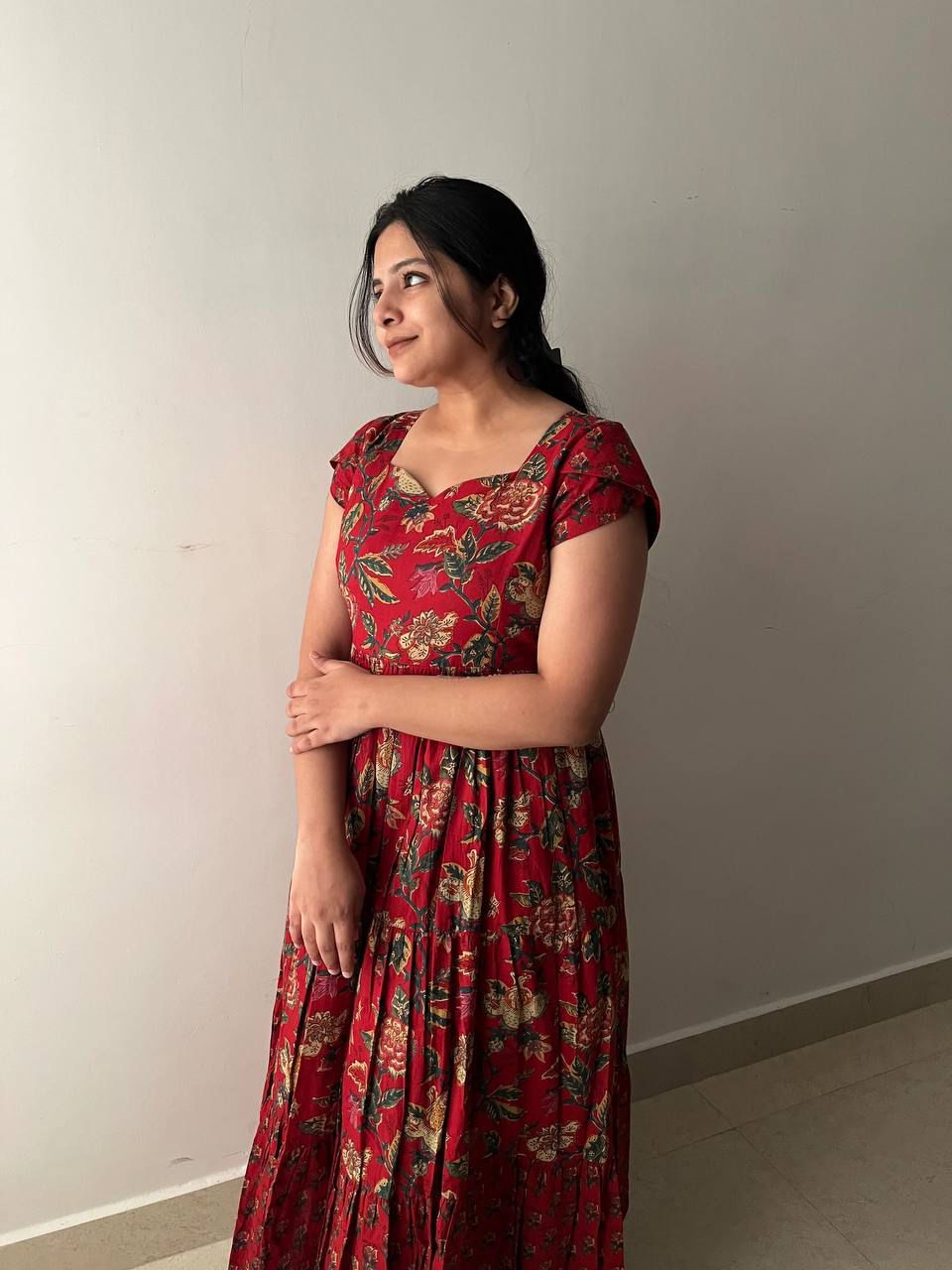 PEACOCK- Cotton Maxi