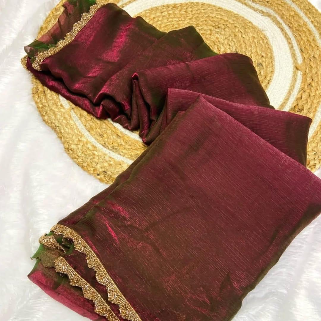 Chiffon Dual tone Saree