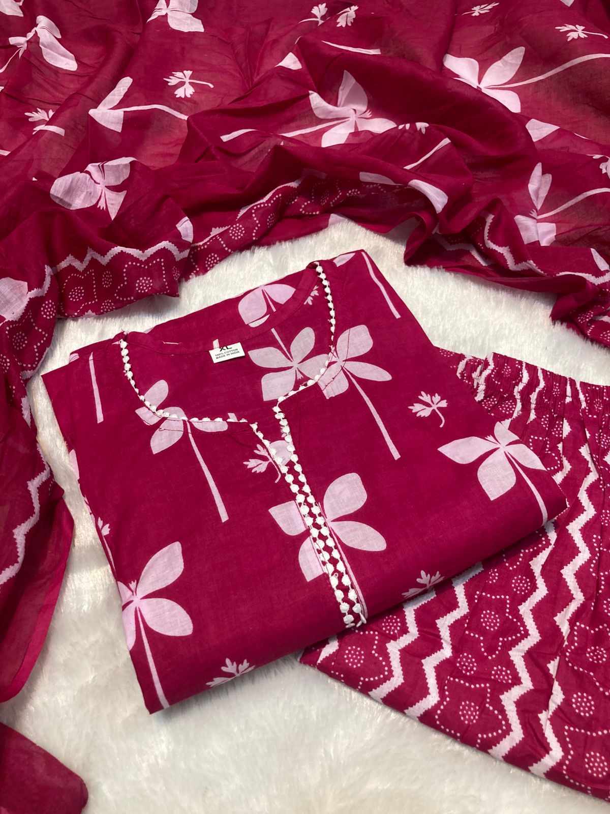 Jaipuri Cotton Kurthi sets