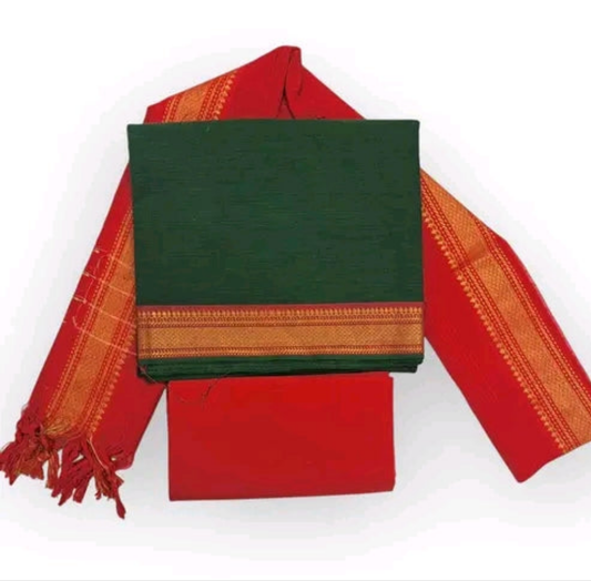 Mangalagiri Cotton unstitched salwar material