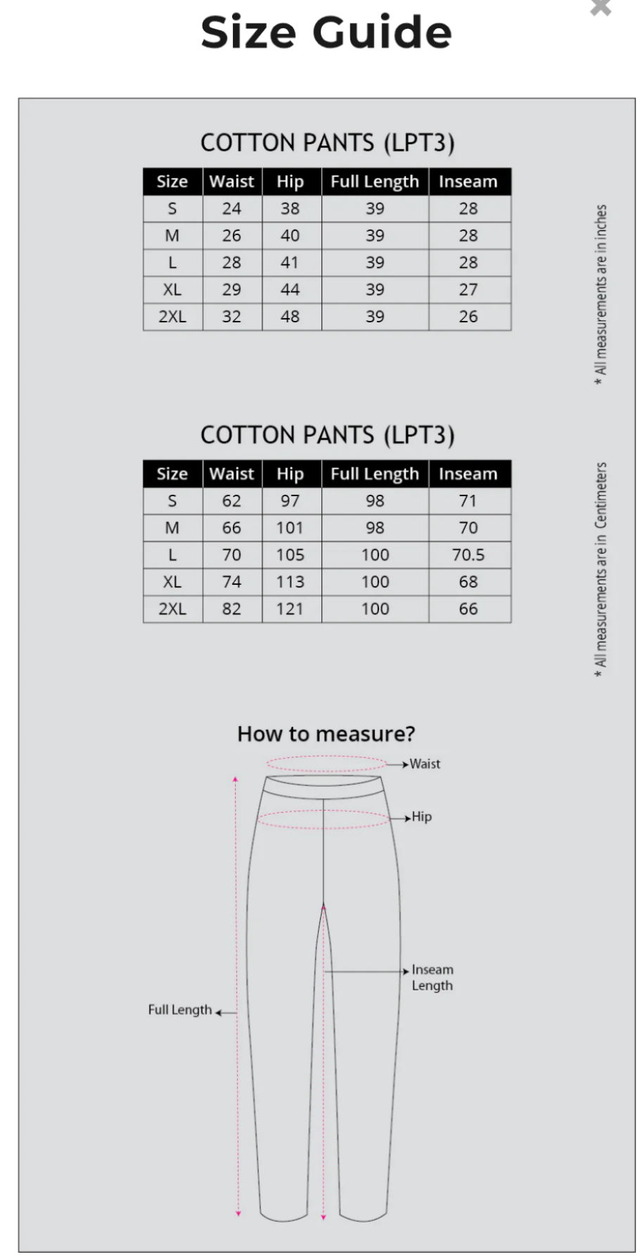 Cambric Cotton Pants