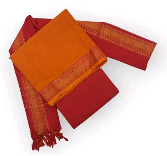 Mangalagiri cotton unstitched salwar material