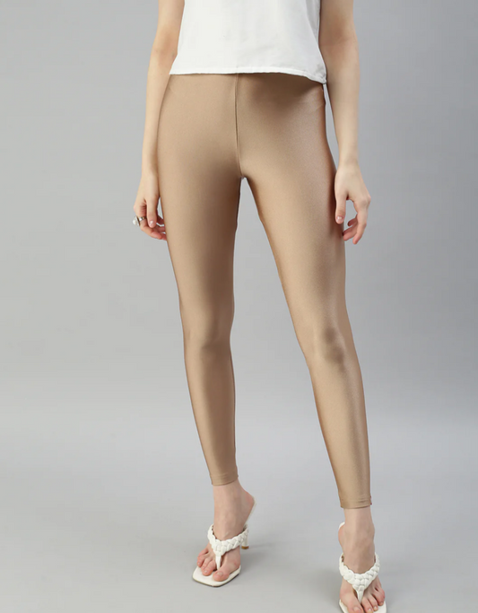 Shimmer Leggings - Antique Gold
