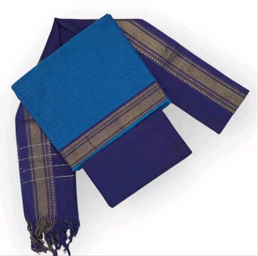 Mangalagiri cotton unstitched salwar material