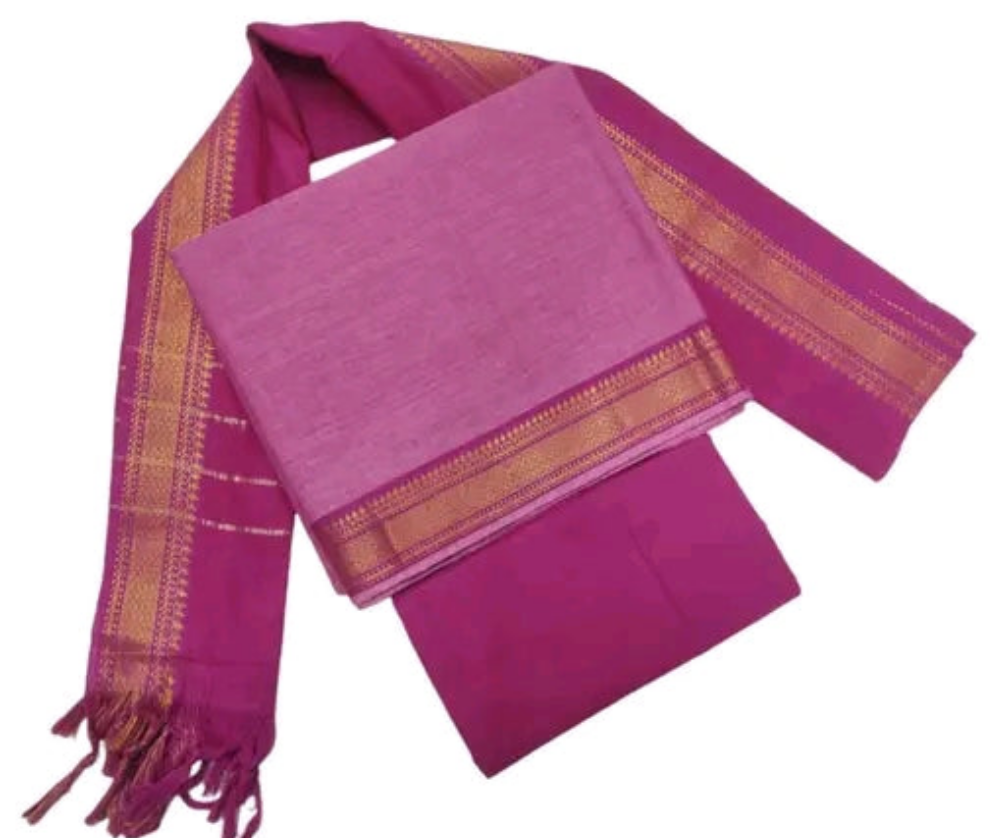 Mangalagiri Cotton unstitched salwar material