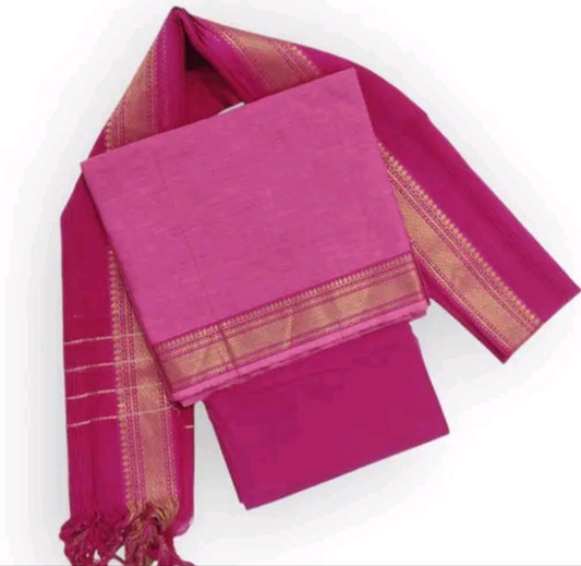 Mangalagiri Cotton unstitched salwar material