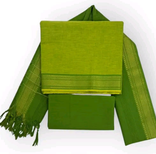 Mangalagiri cotton unstitched salwar material