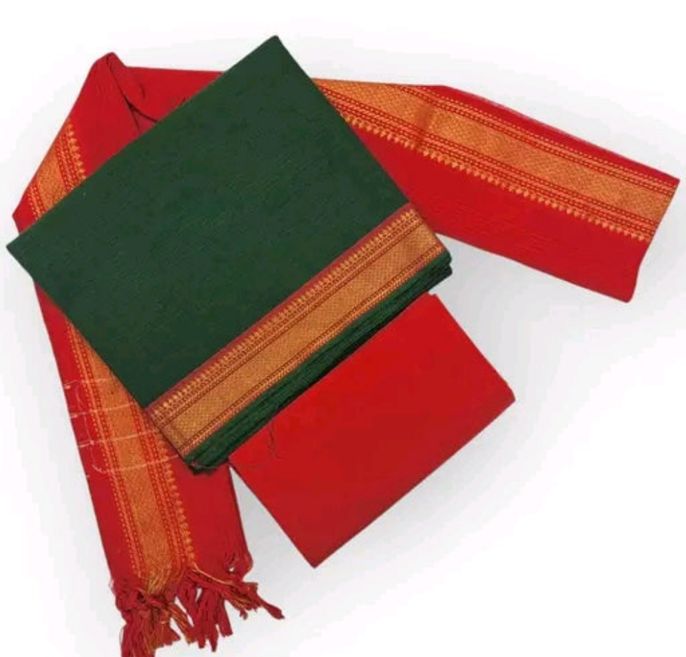 Mangalagiri Cotton unstitched salwar material