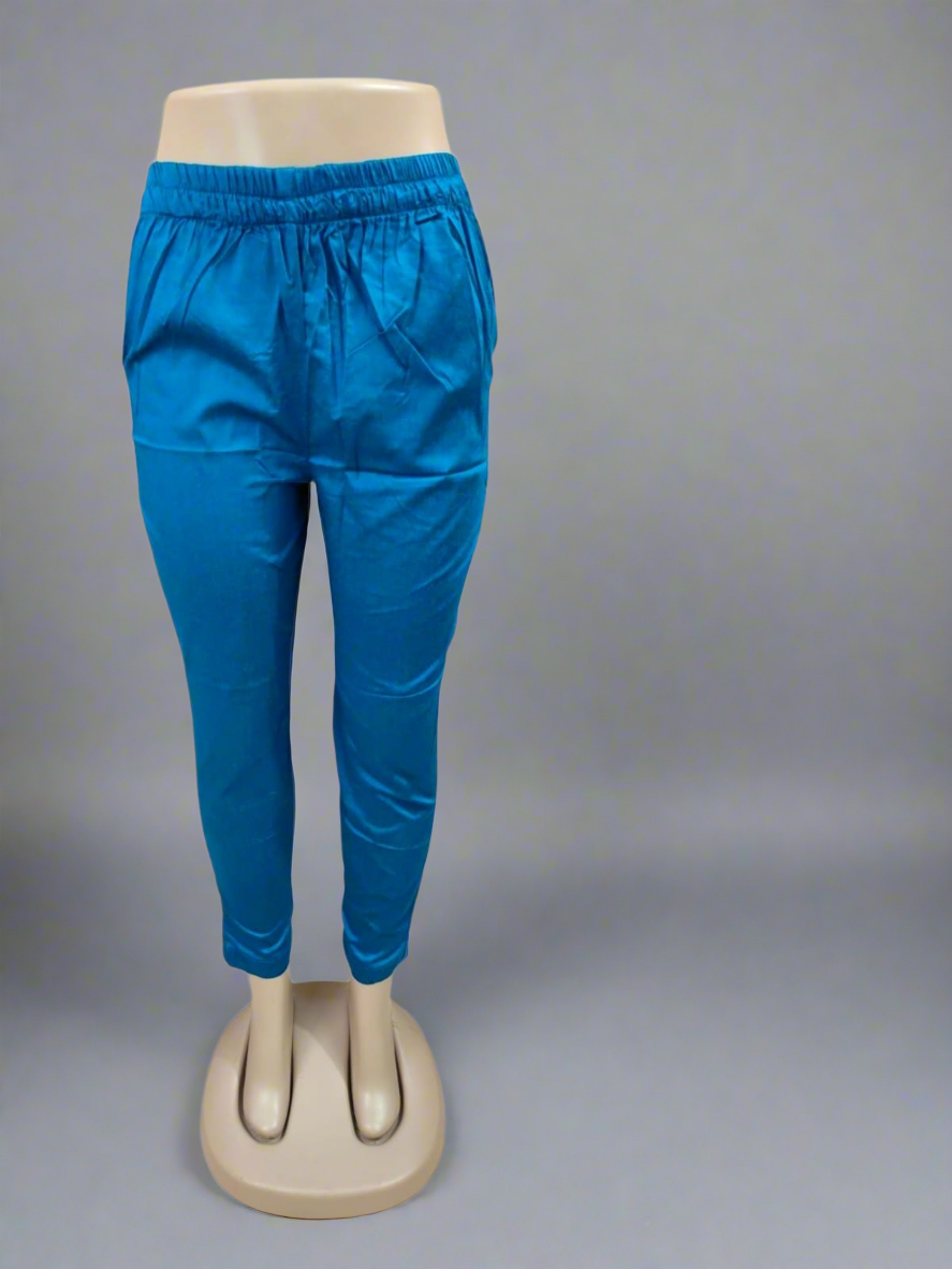 Metallic pant - Peacock Blue