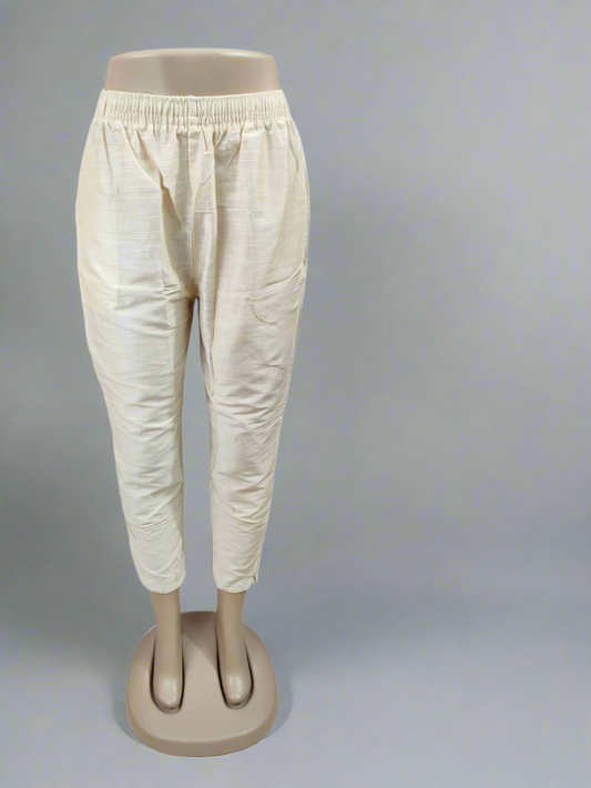 Metallic pant - Cream