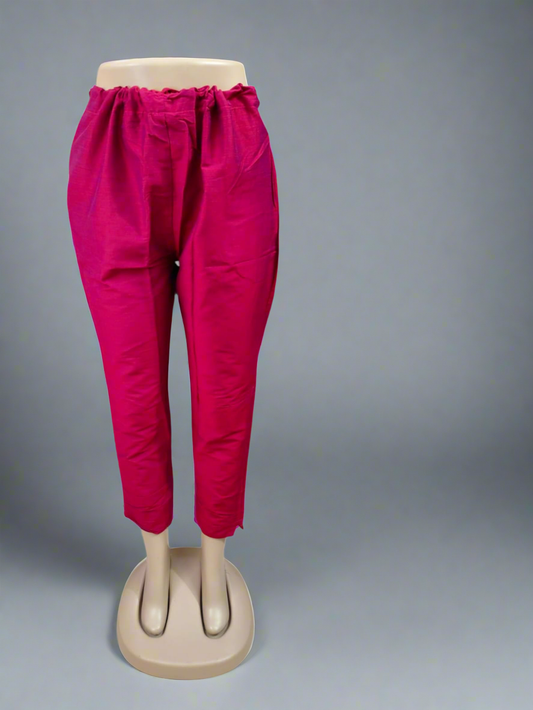 Metallic pant - Cherry Red