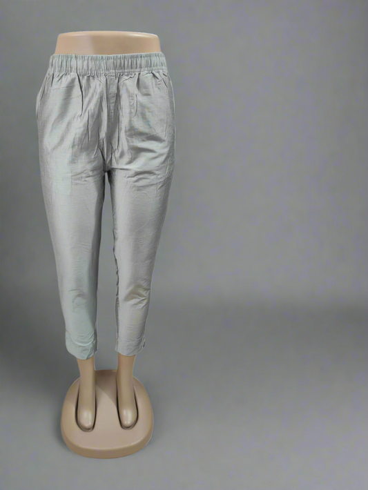 Metallic pant- Sliver