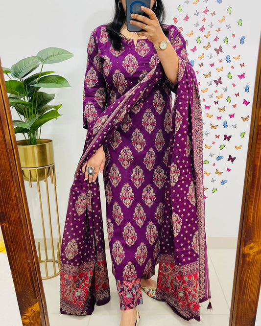 AJRAK PRINT COTTON SUITS