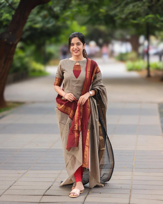 Chettinad Cotton Salwar set