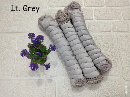 Shimmer Dupatta - Light Grey - BT049