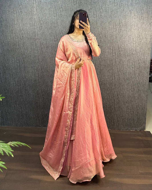 EMBROIDERY ETHNIC WEAR GOWN